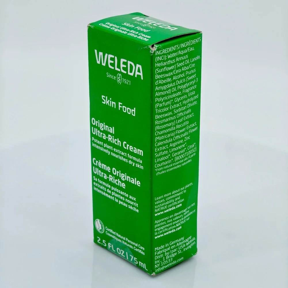 Weleda Skin Food Original Ultra-Rich Cream 2.5 fl oz 75ml For Dry Rough Skin New